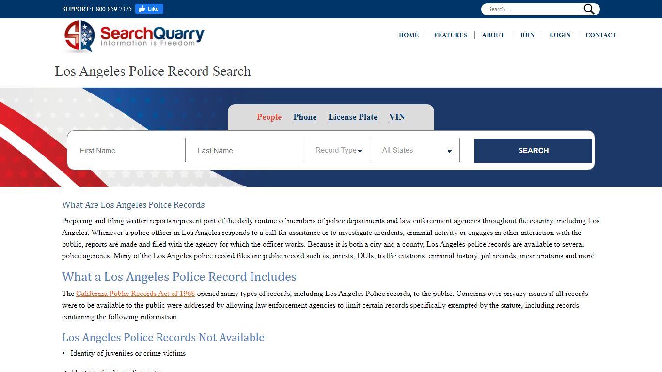 Los Angeles Police Record Search | Enter a Name to View Criminal History